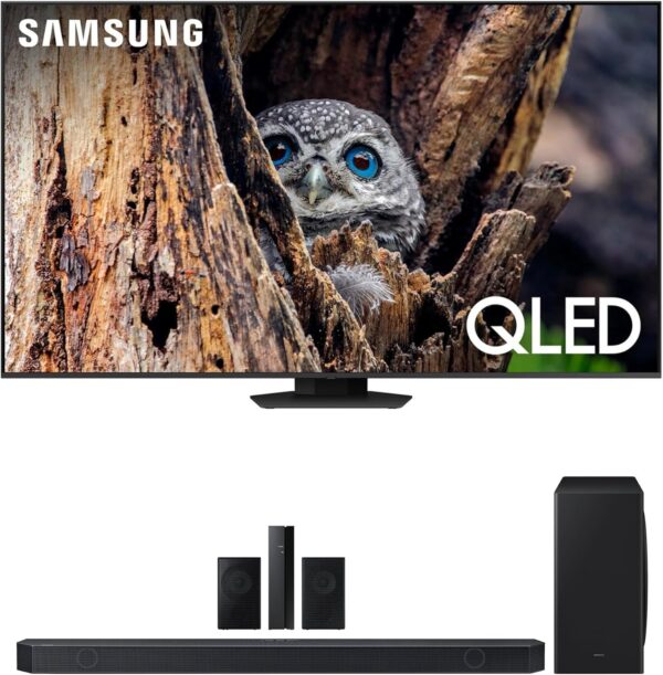 SALE OFFER - SAMSUNG QN85Q80DAFXZA 85 Inch QLED 4K Quantum HDR Plus Smart TV with a HW-Q910D 9.1.2ch Soundbar with Wireless Dolby Atmos (2024)